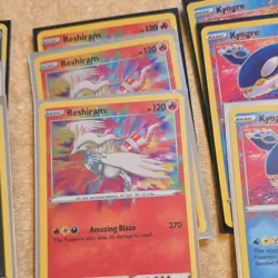 Pokemon Amazing Rare Holo Basic Card Lot 9x Yveltal Reshiram Kyogre 2021 - Image 3