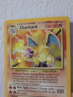 Pokemon Charizard Base Set Holo Rare 120 HP 4/102 Wizards of the Coast Card - Image 2