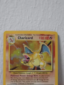 Pokemon Charizard Base Set Holo Rare 120 HP 4/102 Wizards of the Coast Card - Image 3