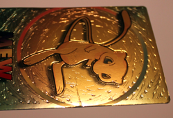 Mew Meiji 1999 Embossed RARE Foil Card Japanese Promo Pokemon - Moderate Play - Image 3