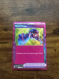 Heros Cape 152/162 Temporal Forces Ace Holo Card Pokemon - Image 1