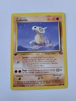 Pokemon TCG Cubone 1st Edition Jungle Card 50/64 Vintage 1999 LP - Image 1