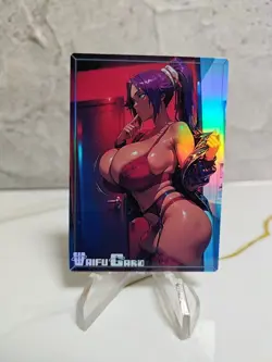 Yoruichi Trading Card Waifu Goddess Story Anime Girl holo Karte Manga Full Art - Image 1