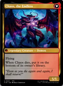 Garland, Knight of Cornelia/Chaos, the Endless - normal-MTG Final Fantasy NM - Image 2