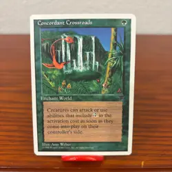 Concordant Crossroads NM+ Magic the Gathering 4th Ed. Magic Chronicles - Image 1
