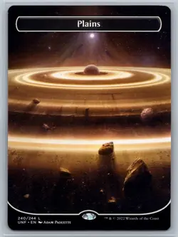 MTG Unfinity Borderless #240 Plains Land - Image 1