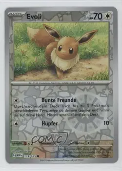 Eevee German Reverse Foil Pokemon Scarlet & Violet 151 MEW #133 - Image 1