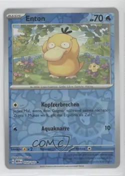 Psyduck German Reverse Foil Pokemon Scarlet & Violet 151 MEW #054 - Image 1