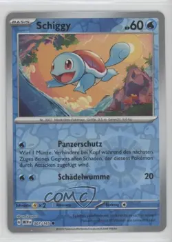 Squirtle German Reverse Foil Pokemon Scarlet & Violet 151 MEW #007 - Image 1