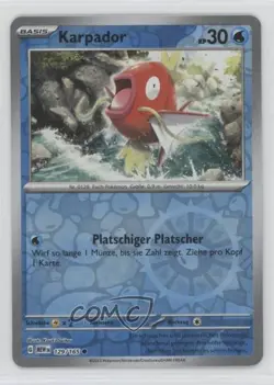 Magikarp German Reverse Foil Pokemon Scarlet & Violet 151 MEW #129 - Image 1