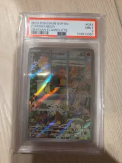 2023 POKEMON SVP EN-SV BLACK STAR PROMO #044 CHARMANDER PSA 9 - Image 1