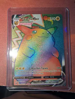 Pokemon Pikachu VMAX 188/185 Vivid Voltage 2020 Secret Rainbow Rare Card TCG - Image 1