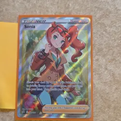 Pokemon Sonia Full Art Ultra Rare Holo Trainer-Supporter Sword & Shield 192/192 - Image 1