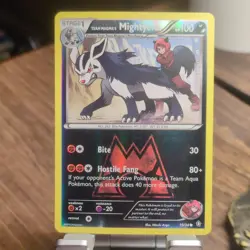 Pokemon Team Magma's Mightyena Double Crisis Reverse Holo Common 19/34 HP100 20… - Image 1