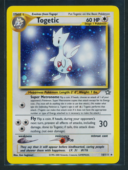 Togetic 16/111 Holo Rare Pokemon 2000 Neo Genesis LP/NM - Image 1