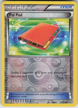 Pal Pad Reverse Holo Uncommon XY - Flashfire 92/106 Pokemon - Image 1