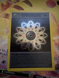 German Rainbow Energy 17/82 LP Holo Team Rocket Unlimited Rare Pokemon - Image 1