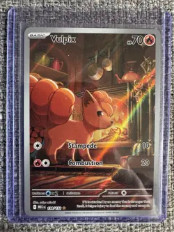 2025 Pokemon TCG Mega Evolution 138/132 Vulpix IR Illustration Rare - Image 1