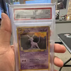 Pokemon TCG Espeon Neo Premium File 2 Promo #196 2000 Japanese PSA 9 - Image 1