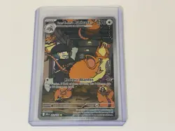 Pokemon 2025 SV Destined Rivals Team Rocket’s Raticate #202/182 IR - Image 1