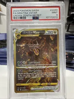 Pokemon Giratina VSTAR Crown Zenith Secret Rare Full Art #GG69 PSA 9 Mint - Image 1