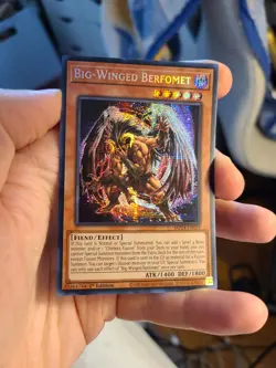 Yugioh Big-Winged Berfomet MP24-EN092 1st Prismatic Secret Rare - Image 1