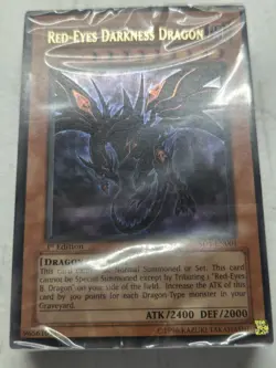 Yu-Gi-Oh! Structure Deck Dragon's Roar SD1-EN001 Red-Eyes Darkness Dragon 1st Ed - Image 1