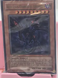 Yu-Gi-Oh! Structure Deck Dragon's Roar SD1-EN001 Red-Eyes Darkness Dragon 1st Ed - Image 3