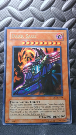 | Yugioh Dark Sage DB1-EN096 Ultra Rare Dark Beginning 1 LP/PL 🔥 | - Image 2