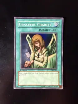 Yu-Gi-Oh Pegasus Starter Deck Graceful Charity SDP-040 1st Edition Holo Rare - Image 1