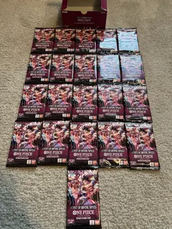 21 Sealed Booster Packs Of One Piece OP11 A First Of Divine Speed English TCG - Image 1