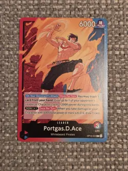 Portgas.D.Ace - OP13-002 - Leader - One Piece: Carrying On His Will - NM/M - Image 1