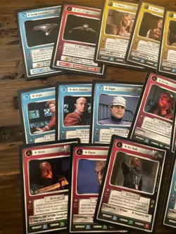 Star Trek CCG 1E TMP Lot of 16 Character/Ship Cards NEVER PLAYED - Image 2