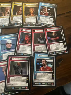 Star Trek CCG 1E TMP Lot of 16 Character/Ship Cards NEVER PLAYED - Image 3