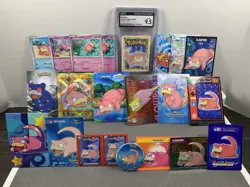 Pokemon Lot of Cards and Stickers All Slowpoke #79 Slowpoke Only Lot of 21 - Image 1