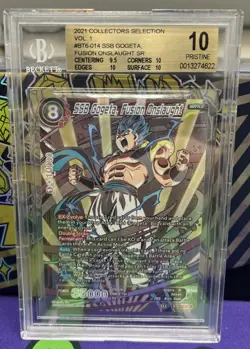Dragon Ball Super Card Game SSB Gogeta, Fusion Onslaught BGS 10 Graded DBZ - Image 1