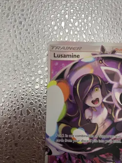 Pokemon TCG Lusamine Ultra Prism Holo Card 153/156 Full Art Ultra RARE NM - Image 2