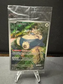 Pokemon TCG Snorlax 051 SV Scarlet & Violet Black Star Promo Holo Card Sealed - Image 1