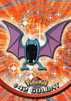 Pokemon #42 Golbat Card Black Logo 2000 Topps TV Animation Edition - Image 1