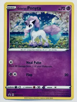 Galarian Ponyta SWSH013 Black Star Promos Holo Pokemon Card NEAR MINT - Image 1