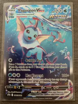 Vaporeon VMAX SWSH182 SWSH: Sword & Shield Promo Cards Holo - Image 1