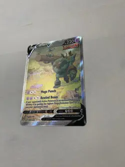 Pokemon TCG Golurk v Evolving Skies Holo Ultra Rare Card 182/203 NM Condition - Image 2