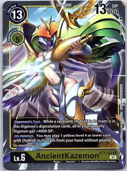AncientKazemon BT7-042 R Next Adventure - Digimon Card Game - NM - Image 1