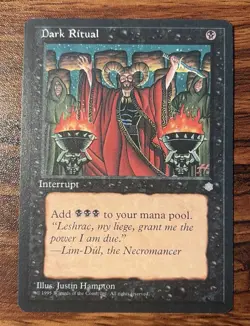 1X MTG Dark Ritual Ice Age Regular NM X1 - Image 1