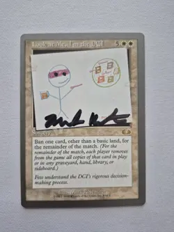 Look at Me, I'm the DCI Unglued Signed Mark Rosewater MTG - Image 1