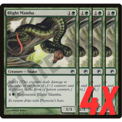 MTG Blight Mamba (Scars of Mirrodin) 112/249 (NEAR MINT) (4X) - Image 1