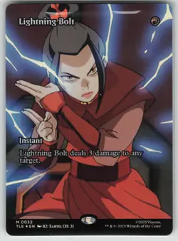 MTG Lightning Bolt (Borderless) Foil Avatar: Eternal-Legal #82 - Image 1