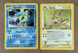 1999 Pokemon Lot Holo Rare Raichu Gyarados 26 Cards - Image 1