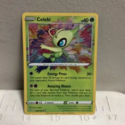Celebi 009/185 SWSH04: Vivid Voltage NM Pokemon Card TCG Amazing Rare - Image 1