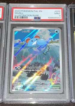 2023 Pokemon SV Paldea Evolved Marill #204/193 PSA 9 - Image 1